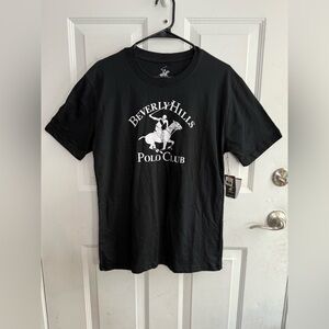 Beverly Hills Polo Club Black Logo Tee | Classic Streetwear Style | NWT